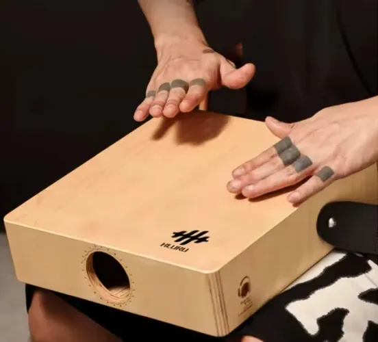 CAJON PORTATIL COMPACT 30X30X8 CM MADEIRA NOBRE ROSEWOOD SOM MEDIO GRAVE AGUDO PORTATIL AL
