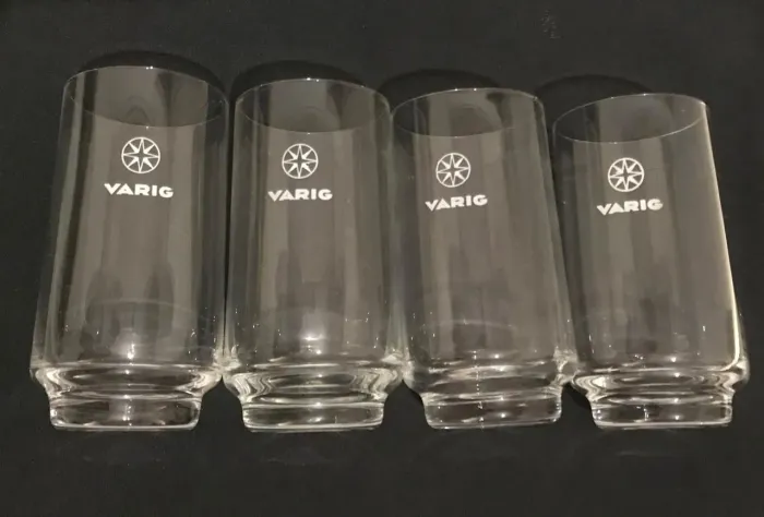 Item de colecionador da Década de 80/90 Copos Varig