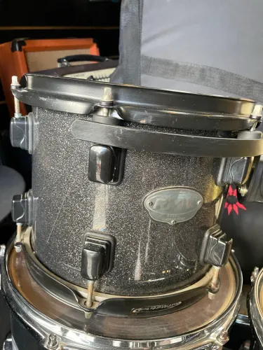 Tom rmv 10? bapeva shell sistema de suspensão cinza metálico glitter