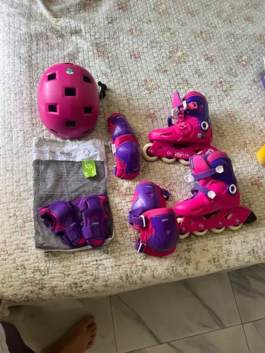 Kit Patins Infantil com Proteções oxelo play3