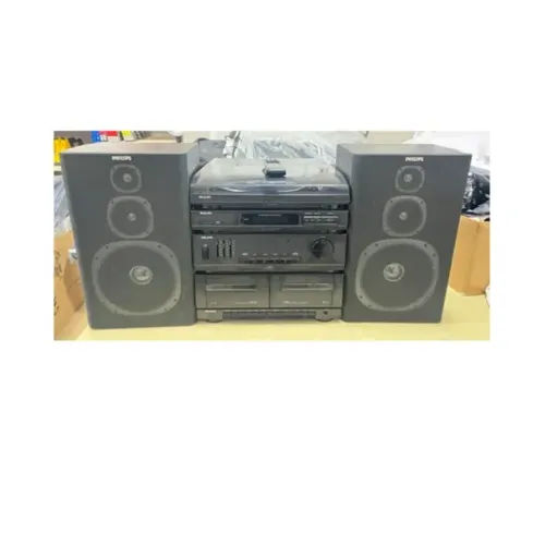 Som Philips As405 Toca Discos 3x1 Aparelho Caixas De Som e Controle Remoto