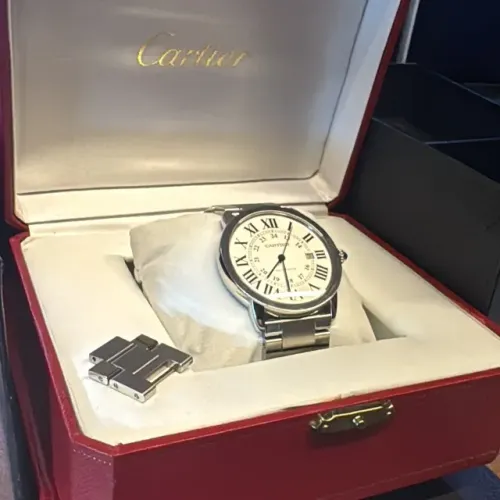 Cartier Ronde Solo XL 42 mm Automático em Aço com Estojo - Original