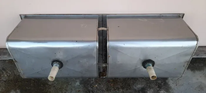 TANQUE DUPLO INOX 1.26 com. X 0.71 lar. X 0.33 prof