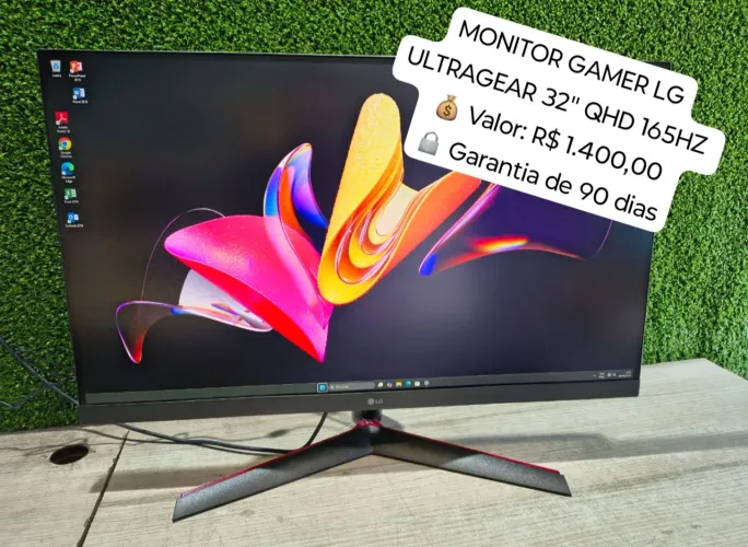 Monitor Gamer LG UltraGear 32" 2K QHD 165Hz 1ms Freesync G-Sync 32GN600
