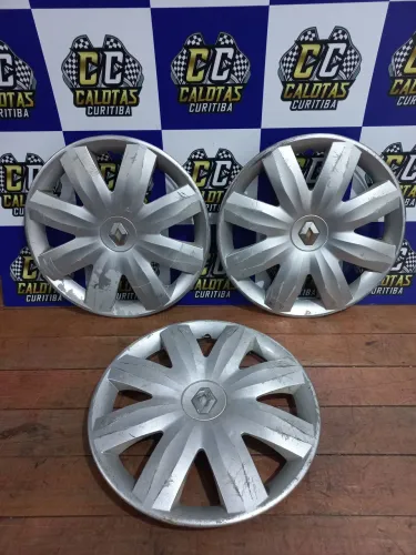 Calota Renault Loga e Sandero aro 14 original usada. R$30,00 cada calota. Disk entrega 