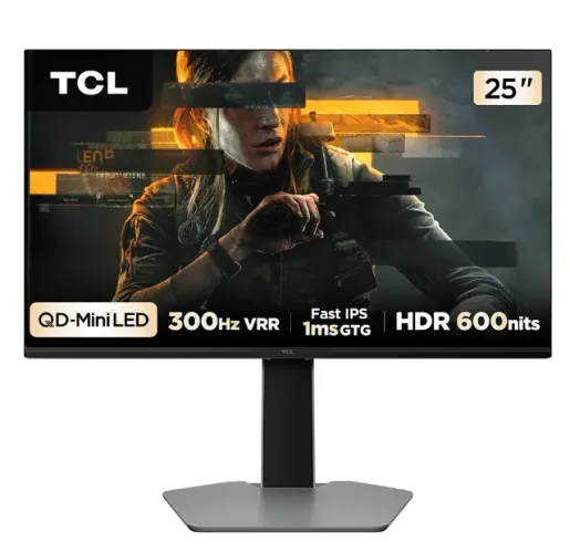 Monitor Gamer TCL 25'' Qd-Mini Led Full HD 300hz 1ms