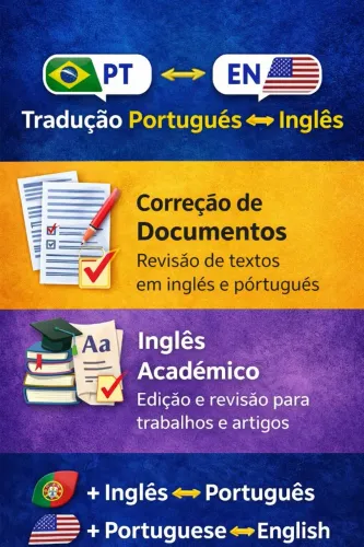 Tradução Inglês, Português | Revisão de Textos e Inglês Acadêmico