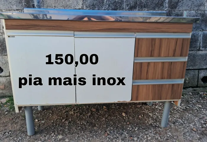 Balcão de pia mais inox