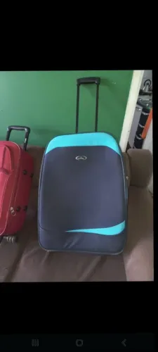 Mala de viagem azul média 