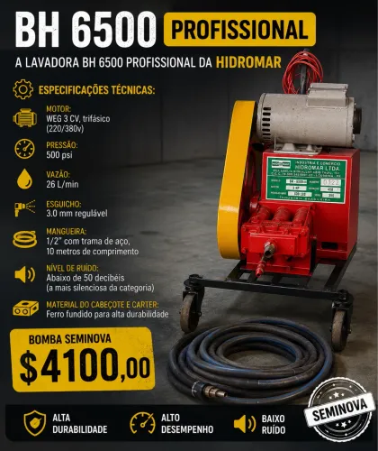 Bomba  lavadora profissional Hidromar BH 500