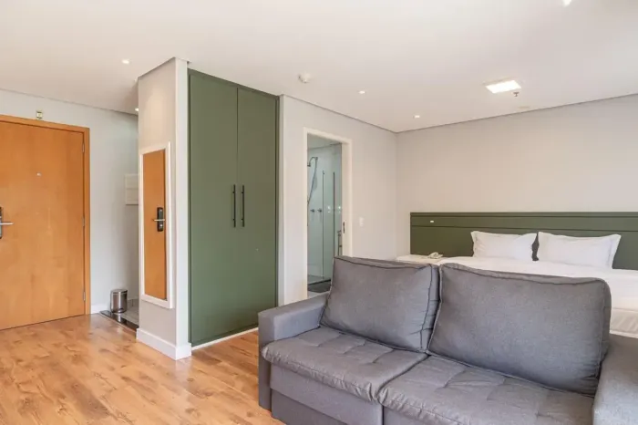 Studio para alugar com 35m², 1 quarto e 1 vaga