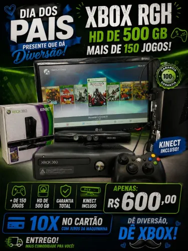 Xbox rgh lotado de jogos com garantia