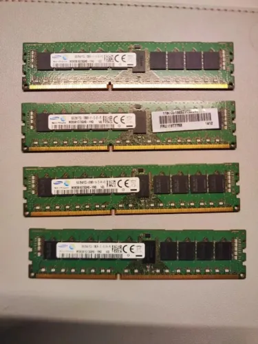 4 Memórias ram 8 gb ddr3 ecc (32 GB ao todo)