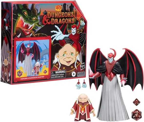 Figura Caverna do Dragão Vingador (15 cm) e Mestre dos Magos Hasbro Lacrado de fabrica 