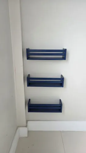 Conjunto de prateleiras de parede em MDF 