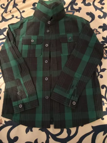 Camisa xadrez infantil.