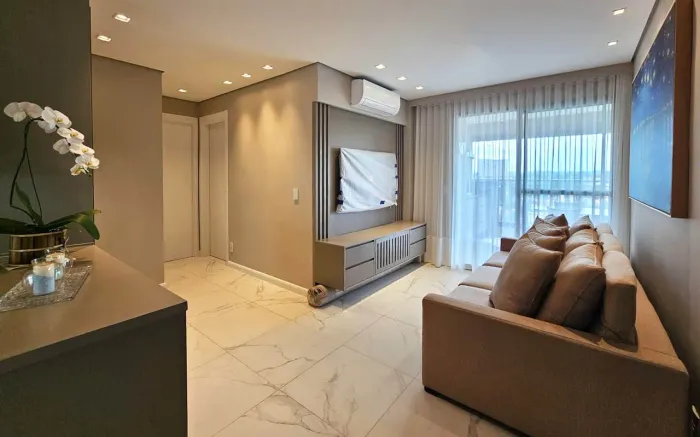 Apartamento mobiliado com 3 quartos para locação no Living Grand Wish, bairro Nova Campina