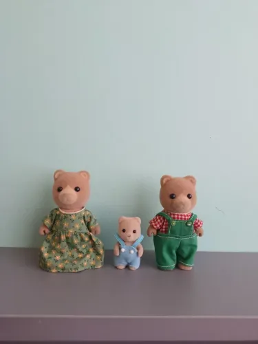Família de ursos pettie vintages sylvanian families