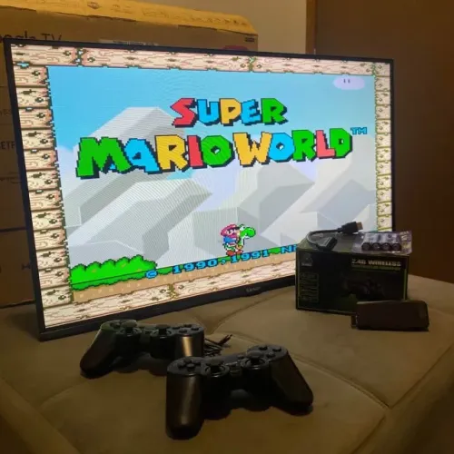 Videogame Retro 10 Mil Jogos + 2 Controles Sem Fio