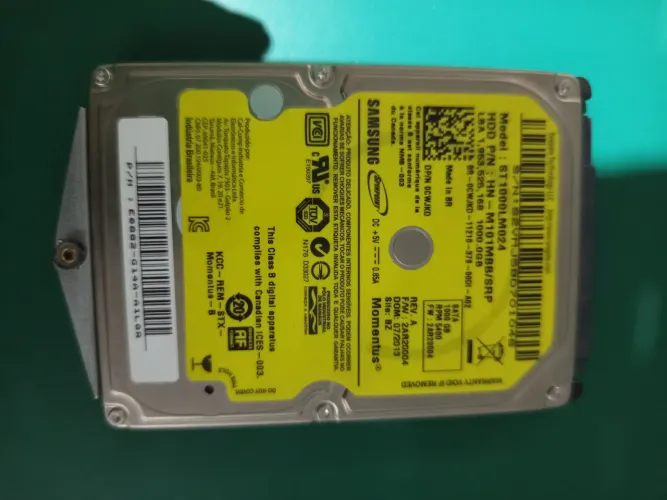 HD 1TB Samsung para notebook e Pc (Usado)