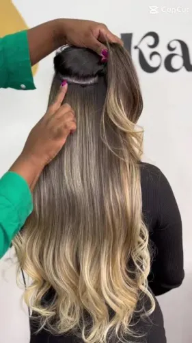Mega hair- aplicação 