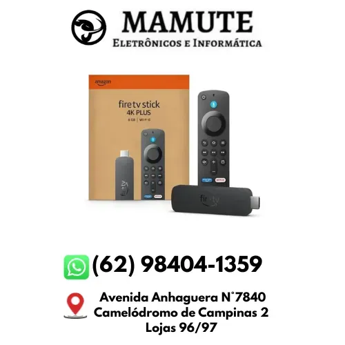 Amazon Fire Stick 4k Plus Wi-fi 6 Com Alexa E Voz Lançamento Tv Smart