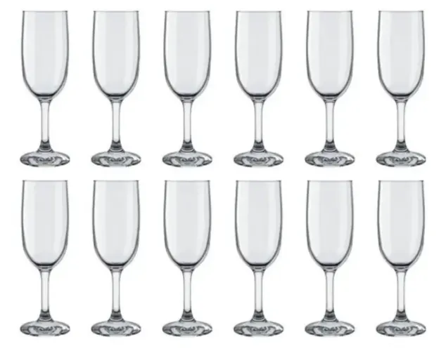 Jogo 06 Taças Champagne Cor Transparente