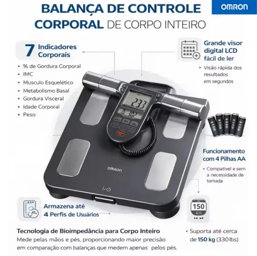 Balança Bioimpedancia Omron