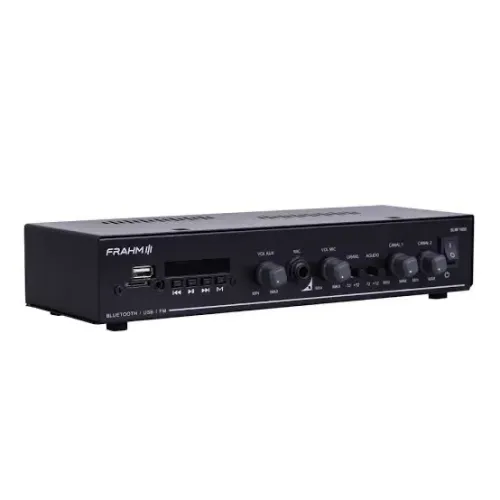 Amplificador Receiver Bluetooth 5.0 para Som Ambiente Frahm SLIM 1600 MC G5 60W - 32103