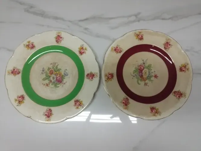 Pratos decorativos- Porcelana inglesa sec. XIX