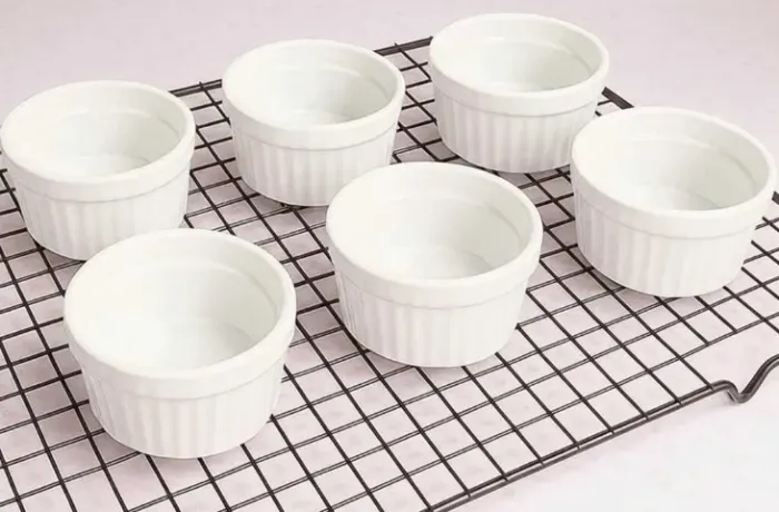 Ramequim Pequena 7cm Porcelana Branca Alfa - Molheira Sobremesa