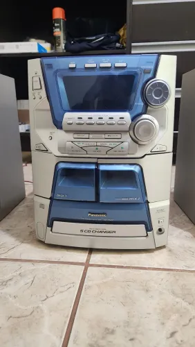 System Panasonic SC-AK22 5 CDs + 2 Decks + Caixas Originais