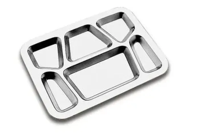 bandejão 6 divisorias inox