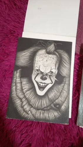 Desenho do Pennywise-IT Feito à Mão - Peça Exclusiva