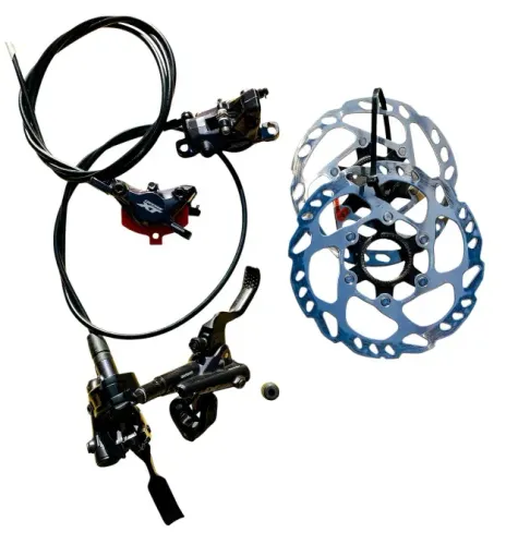 Par Freios Shimano Deore XT M8100 Com Discos RT70 Usado IMPECÁVEL