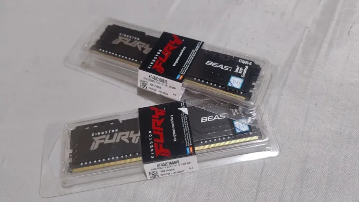 Memória Fury beast Kingston 8GB DDR4 3200Mhz