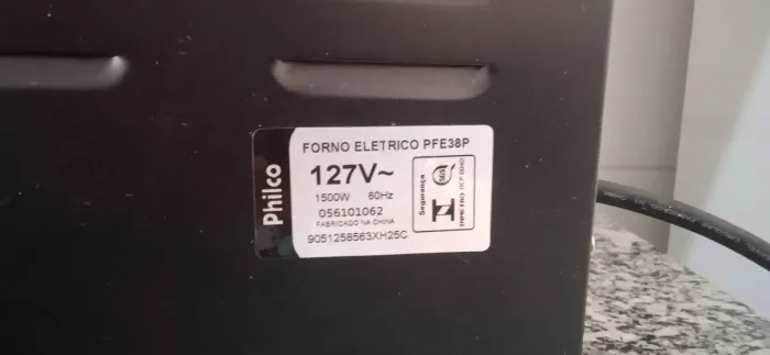 Forno elétrico 38l Philco 