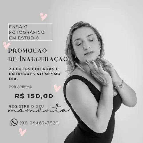 Fotógrafo profissional - Ensaio em estúdio 