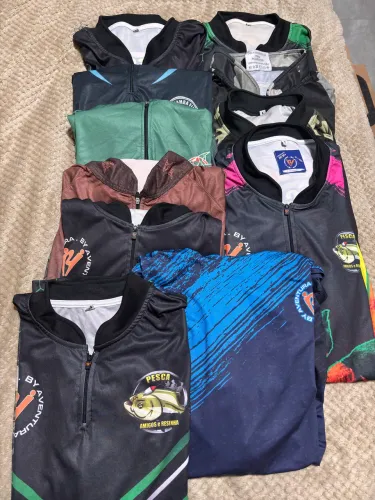 Lote camisas de pesca XL e G1