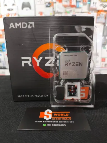 Processador para computador Ryzen AMD 5 5500 - Store World 