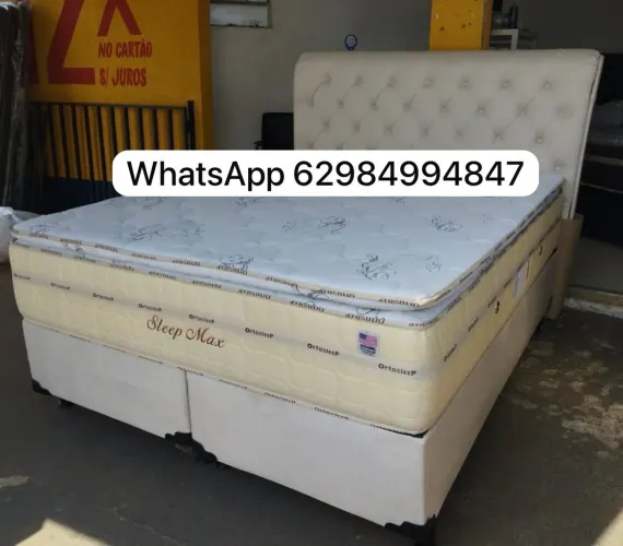 Cama box molas ensacadas king c pillow top temos pronto entrega