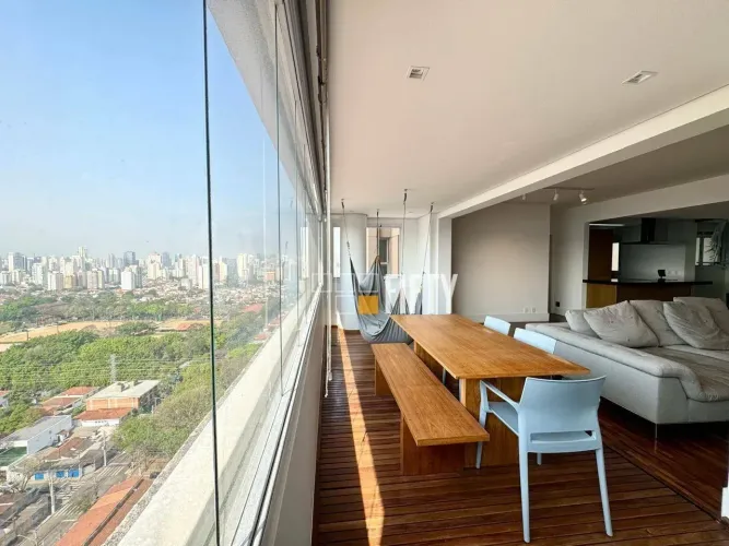 Apartamento para venda e locação, com 120m², 3 dormitórios, 1 suíte, varanda integrada com