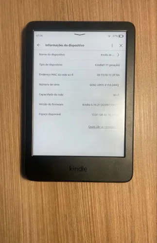 Kindle 11 geração