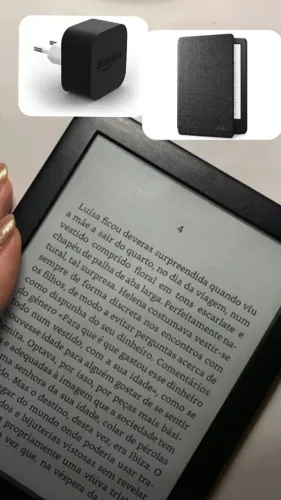 Kindle 10ª geração + capa magnética e adaptador