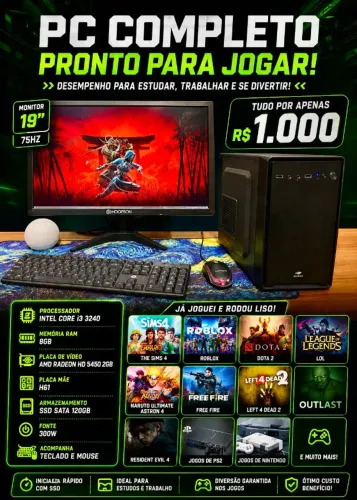 pc gamer e para trabalho