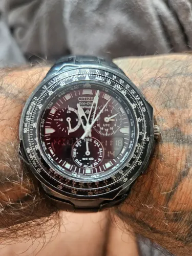 Relogio Citizen Skyhawk Eco Drive pilot