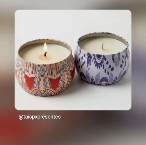 Velas aromáticas artesanais