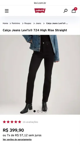 Levis Skinny cintura alta 36