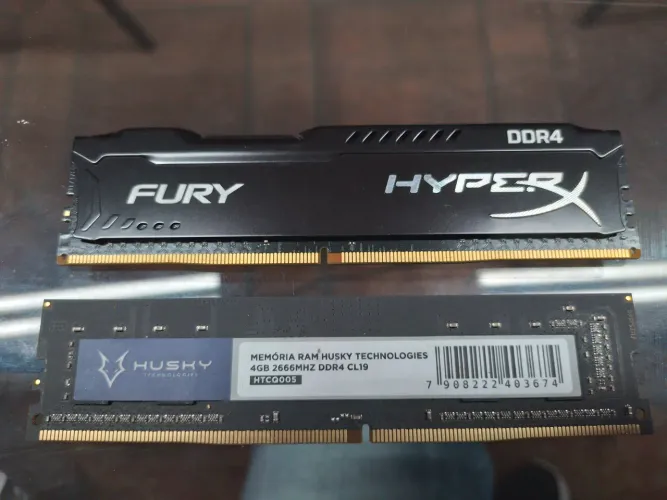 3x memorias Ram DDR4 4gb - Nao funcionam