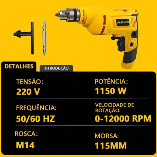 Furadeira Parafusadeira De 850w